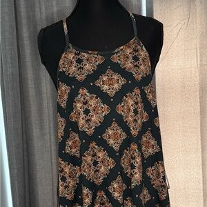 French Grey Black and Brown Patterned Garment